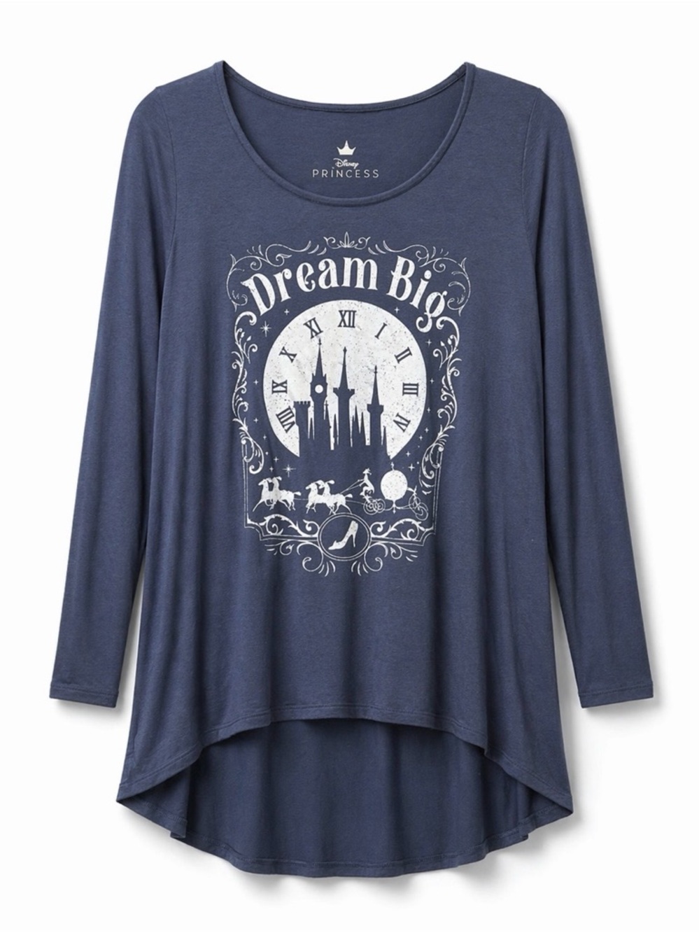 Torrid Navy 'Dream Big' Disney Princess Long Sleeve Tee